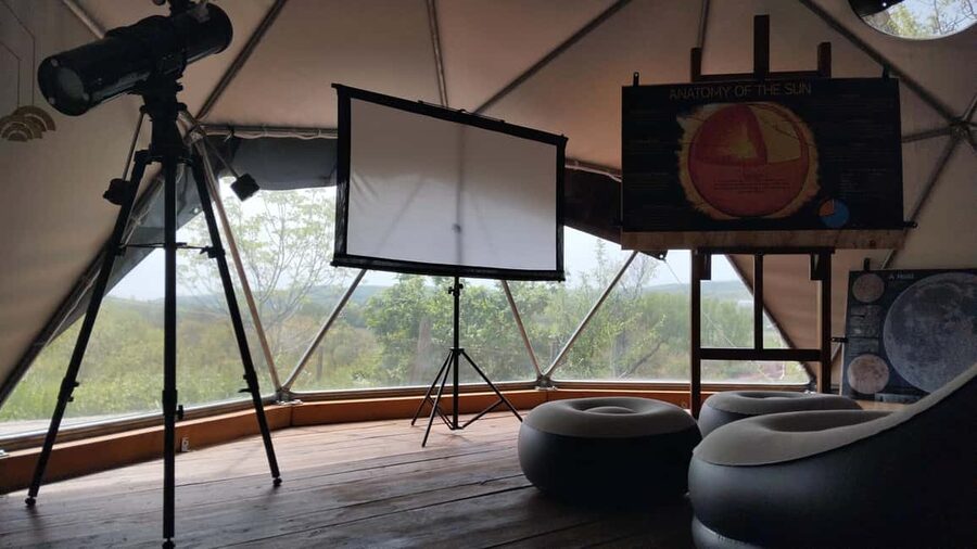 Balaton: All-Weather Private Stargazing & Planetarium Tour - The optional overnight: geodesic stargazer dome for two