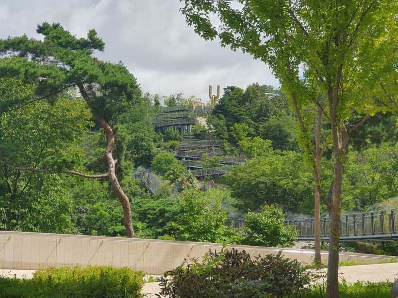Closest Observatory to DMZ: North Korea View(Starbucks Tour) - Starbucks 1.4 km away: normal coffee next to extraordinary politics