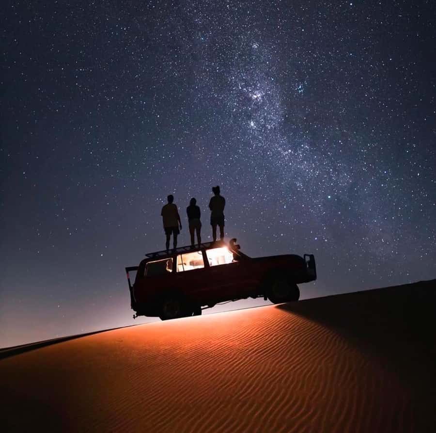 Doha Night Desert Safari Stargazing And Camel Ride - Inland Sea Beach stop: beach photos, coffee/tea, and camel time