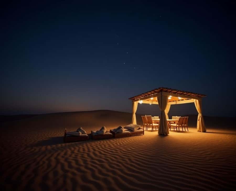 Doha : Night Desert Safari with Dune Bashing & Stargazing - Pickup in a Toyota Land Cruiser, then straight to the dunes