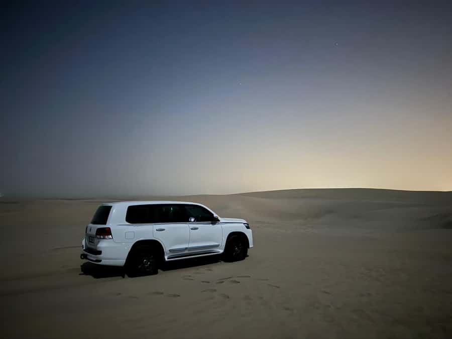Doha: Stargazing Desert Safari w/ Dune Bashing & Camel Ride - Ash Shaqra’: camel ride and sand time (the calm pause)