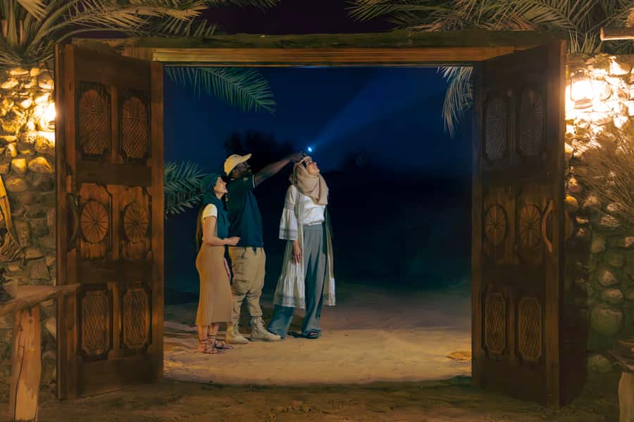 Dubai: Private Night Safari & Astronomy with 3-Course Dinner - UV light hunting in the dunes: spotting what daytime misses
