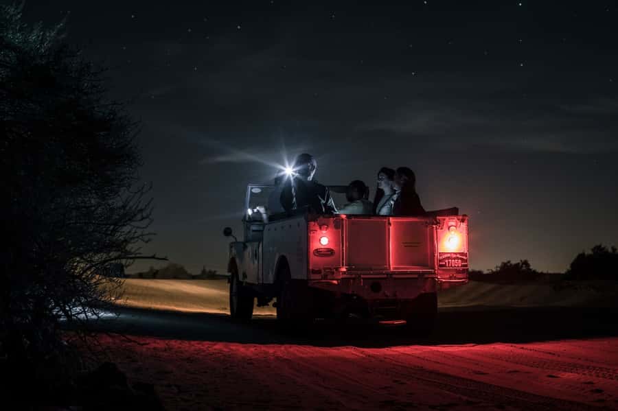 Dubai: Private Night Safari & Astronomy with 3-Course Dinner - The 1950s-style Land Rover ride: the ride matters here