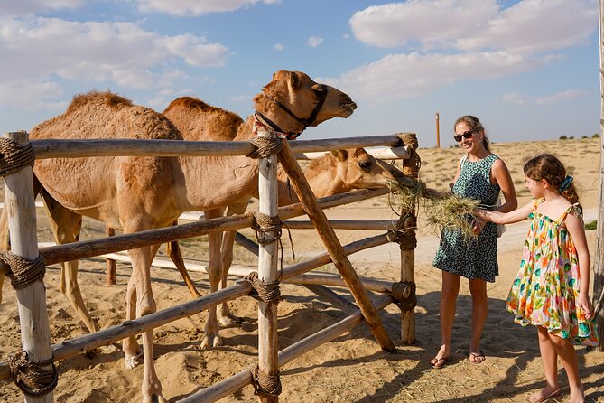 Dubai: Sunset Camel Trek, Al Khayma Camp, Stargazing & BBQ - Al Khayma camp welcome: coffee, dates, henna, shisha, and dress-up