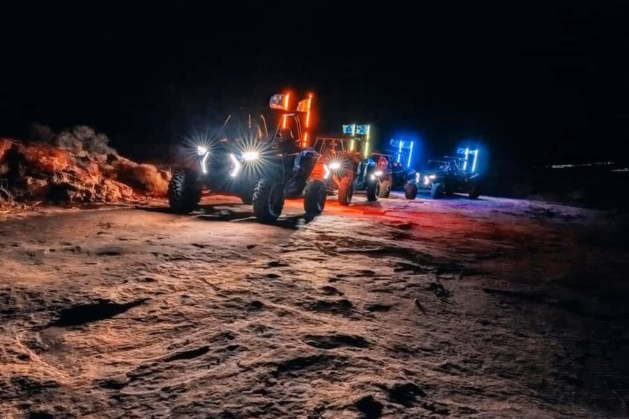 Greater Zion: Dark Sky UTV Tour with Stargazing - From Sand Hollow at dusk: how the 2-hour experience unfolds