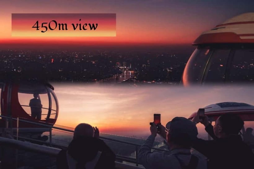 Guangzhou Tower 433m White Cloud Observatory - Cloud Observation Hall at 428m: Set Your Bearings Fast