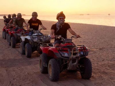 Hurghada: Quad Bike, Sea, Camel, Safari, Stargazing & Dinner - Helmets, Test Drive, and the Fast/Normal Split for Quads