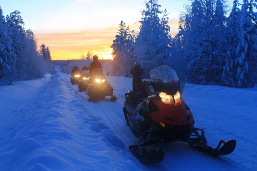 Levi: Twilight Snowmobile Safari & Stargazing Experience - Shared Snowmobiles: How Driving Actually Works