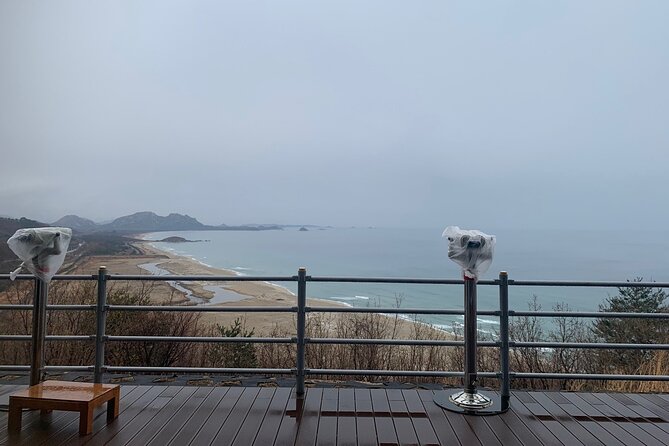 Missionary Memorial Hall and Goseong DMZ Observatory from sokcho - Hwajinpo Pine Forest Road and the Sherwood Hall family memorial