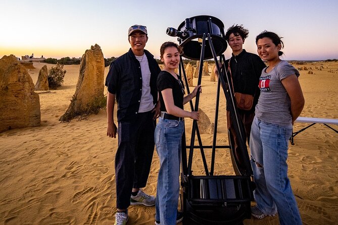 Pinnacles Desert Sunset Dinner and Stargazing Tour - Perth hotel pickup to the desert: why the timing works