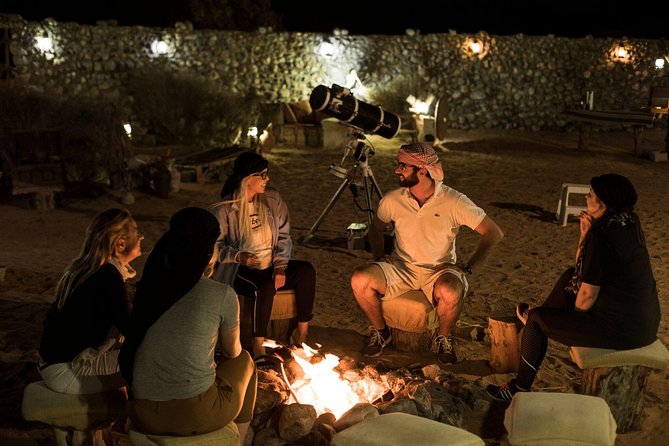 Private Night Vintage Land Rover Desert Safari & Stargazing - Torch-Lit Nocturnal Eco Walk: Sandfish and Scorpions