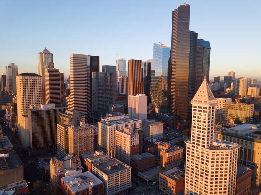 Smith Tower: Observatory Access Ticket - The ride up: Smith Tower’s original brass elevator