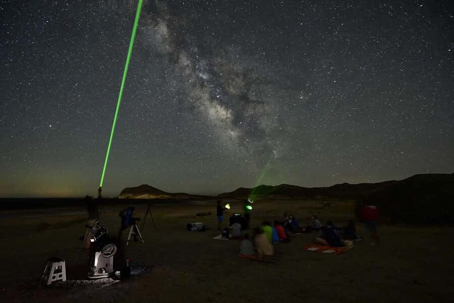 Tabernas Desert: Stargazing with Telescopes - Gonzo and the certified astronomy guide approach